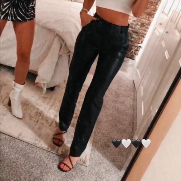 Babaton faux leather pants - Picture 1 of 6